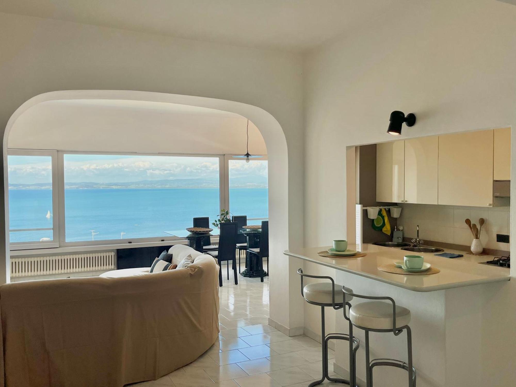 Porto Santo Stefano Vista Mare + Parcheggio Gratuito Apartment Екстериор снимка